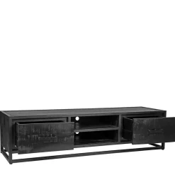 Schwarzer TV Unterschrank im Industry Stil - Esturado
