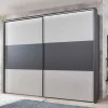 Schwebetüren Kleiderschrank in Hellgrau & Dunkelgrau - Guadiana