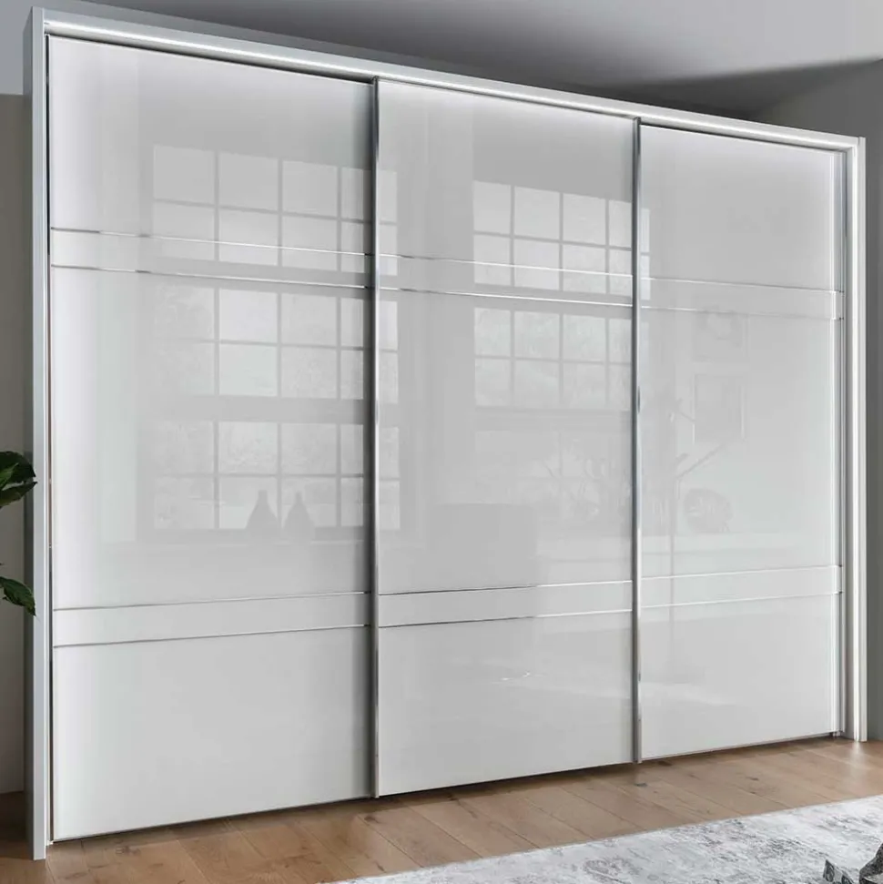 Schwebetüren Kleiderschrank mit Glas Front - Ekino