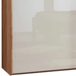 Schwebetürenschrank in Kernbuche & Beige - Krofun
