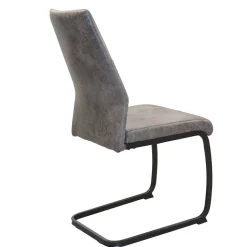 Schwingstühle in Grau & Schwarz - Medeos (4er Set)