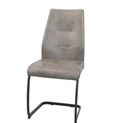 Schwingstühle in Grau & Schwarz - Medeos (4er Set)