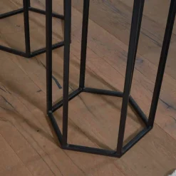 Sechseckige Beistelltische 3-Satz - Lombadossa (dreiteilig)