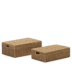 Seegras Kisten mit Deckel - Hedi (zweiteilig)