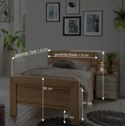 Seniorenbett mit Nachtkommode - Emdsiva (zweiteilig)