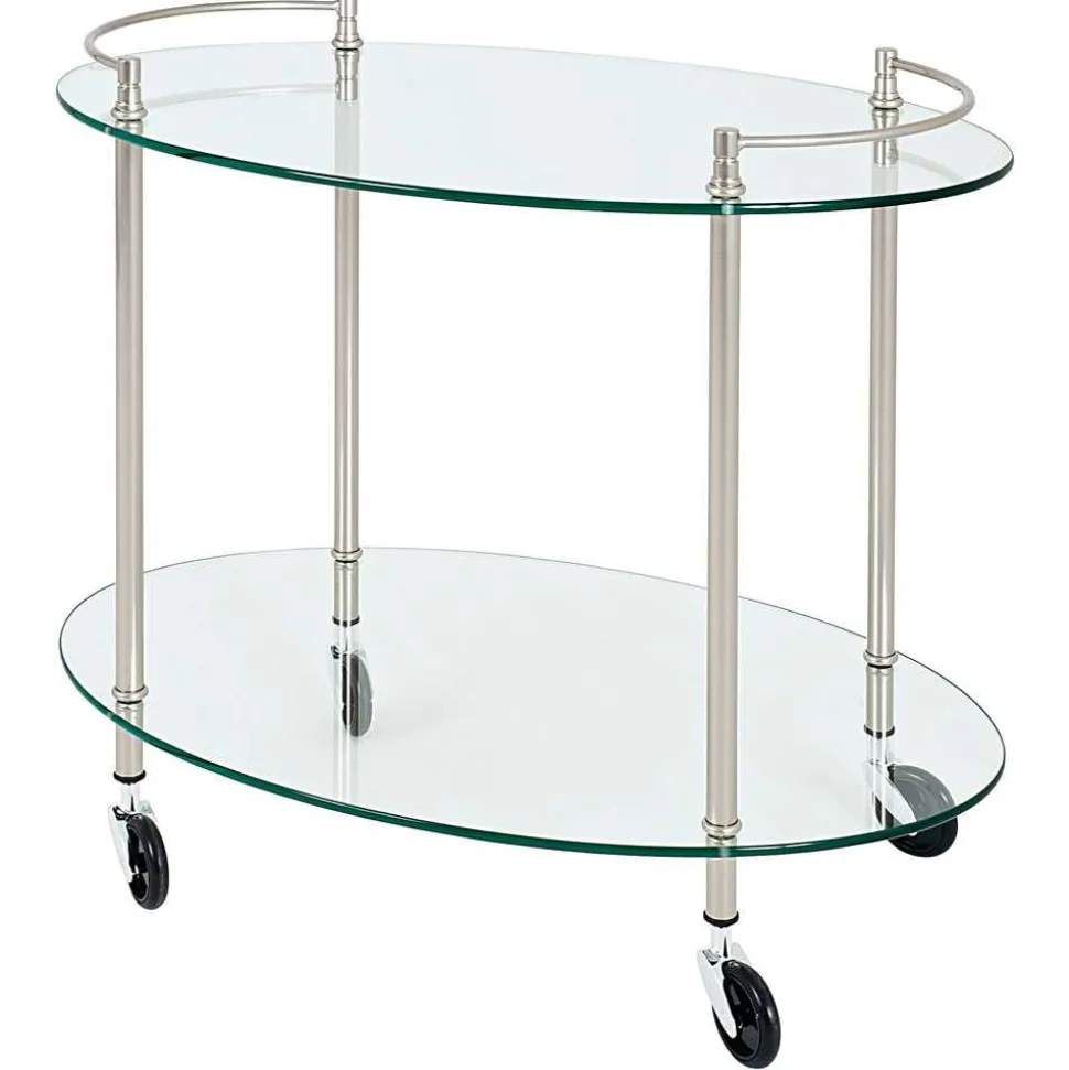 Servierwagen Alessandra aus Glas