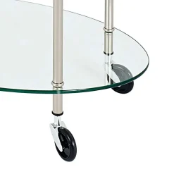 Servierwagen Alessandra aus Glas