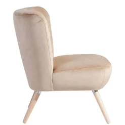 Sessel aus Samtvelours Beige - Modena