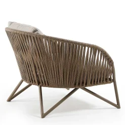 Sessel aus Seilgeflecht in Hellbraun & Beige - Rosmani