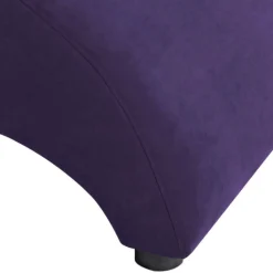 Sessel aus Velours in Violett - Cregorian