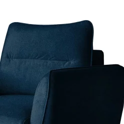 Sessel aus Webstoff in Dunkelblau - Berenice