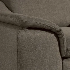 Sessel in Beigegrau und Nussbaum - Abecra