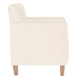 Sessel in Cremeweiß Samtvelours - Roger