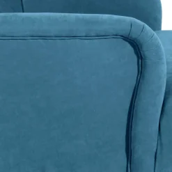 Sessel in Petrol und Buche Natur - Emalik