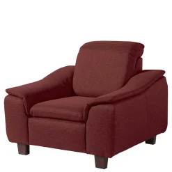 Sessel in Rot und Nussbaum Braun - Capital