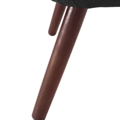 Sessel in Schwarz und Nussbaum - Nastasia