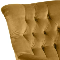 Sessel mit Ohren in Maisgelb und Buche - Amarello