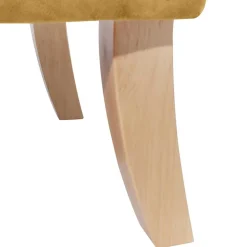 Sessel mit Ohren in Maisgelb und Buche - Amarello