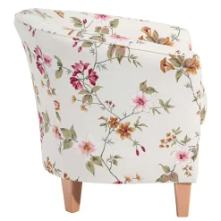 Sessel mit Stoffbezug mit Blumen Dessin - Barbadus