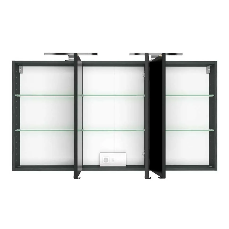 Set Badausstattung mit Doppelwaschtisch - Endely (fünfteilig)