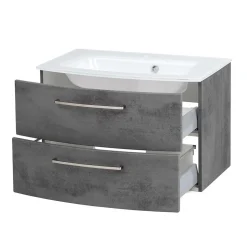 Set Badezimmermöbel stehend oder hängend - Dastroz (dreiteilig)