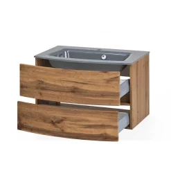 Set Badmöbel in Holz Optik - Neuzera (vierteilig)