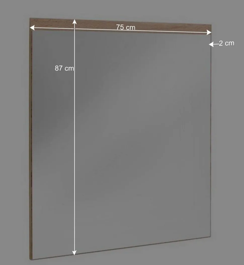 Set Dielen Möbel Kombi mit LED - Nusenia (fünfteilig)