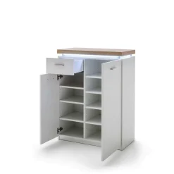 Set Dielen Möbel Kombi mit LED - Nusenia (fünfteilig)