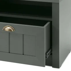 Set Flur Einrichtung in Dunkelgrün - Niestov (fünfteilig)