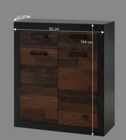 Set Flurmöbel in Holz Antik - Timuras (vierteilig)