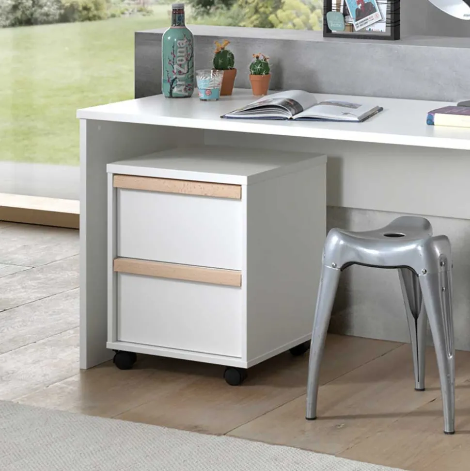 Set Jugendmöbel in Weiß - Eldrus (sechsteilig)