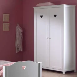 Set Jugendzimmer Einrichtung Grandory in Weiß (dreiteilig)