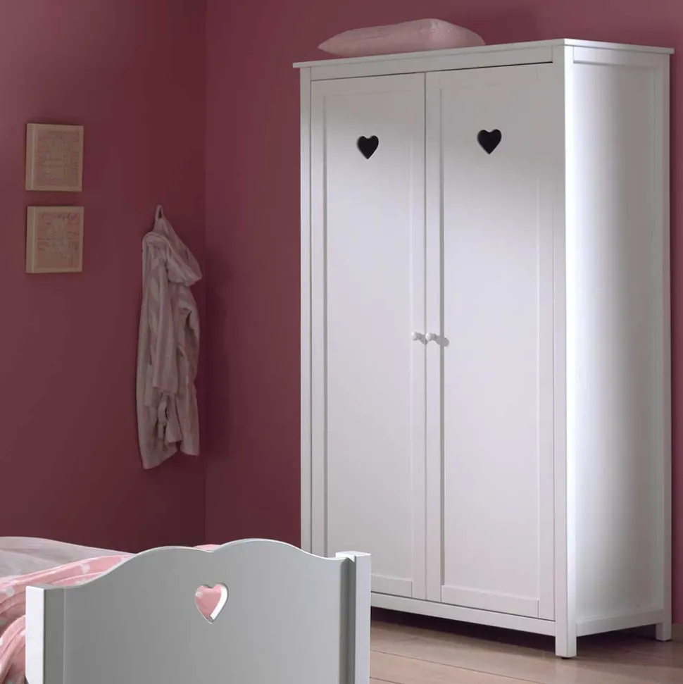 Set Jugendzimmer Einrichtung Grandory in Weiß (dreiteilig)