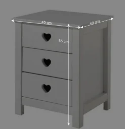 Set Jugendzimmer Einrichtung Grandory in Weiß (dreiteilig)