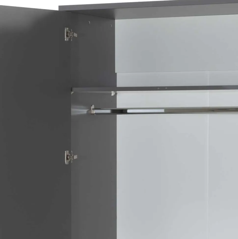 Set Jugendzimmermöbel in Dunkelgrau - Navlius (sechsteilig)