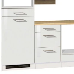 Set Küchenblock Möbel in Weiß - Cuneo (neunteilig)