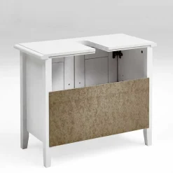 Set Landhaus Badmöbel aus Holz - Satumare (dreiteilig)