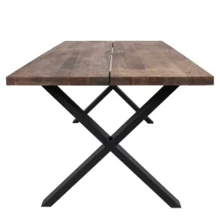 Set Loft X-Fuß Tisch & Tischsessel - Ghaz (siebenteilig)