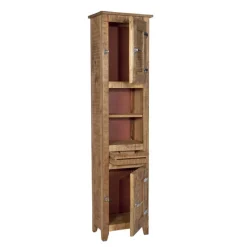 Set Massivholz Badmöbel rustikal - Suennas (dreiteilig)