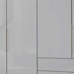 Set Schlafzimmer in Hellgrau & Braun - Ocavado (vierteilig)