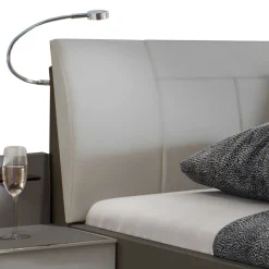 Set Schlafzimmer in Hellgrau & Braun - Ocavado (vierteilig)