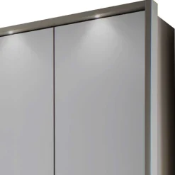 Set Schlafzimmer in Hellgrau & Braun - Ocavado (vierteilig)