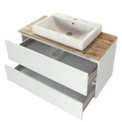 Set Waschkonsole und Spiegelschrank - Misbonas (zweiteilig)