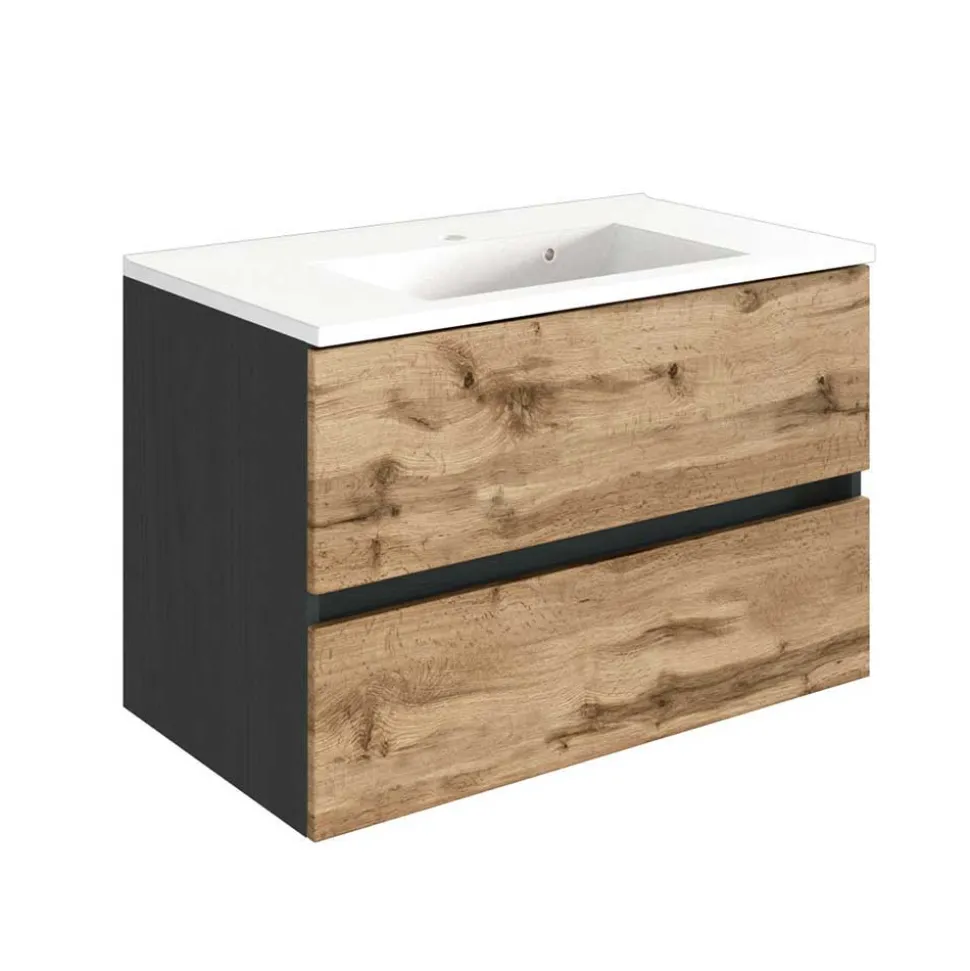 Set Waschplatz mit LED Spiegelschrank - Endely (zweiteilig)