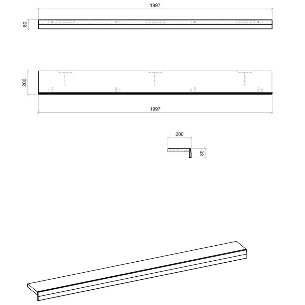 Set Wohnzimmermöbel in Hellgrau & Zinneiche - Lioscas (dreiteilig)