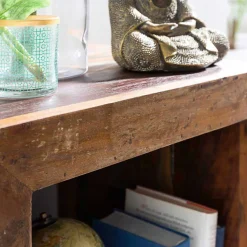 Shabby Chic Ablagetisch Dencig in Würfelform halboffen