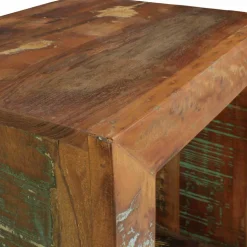 Shabby Chic Ablagetisch Dencig in Würfelform halboffen