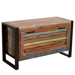 Shabby Chic Bank mit Schuhaufbewahrung - Vosbadus