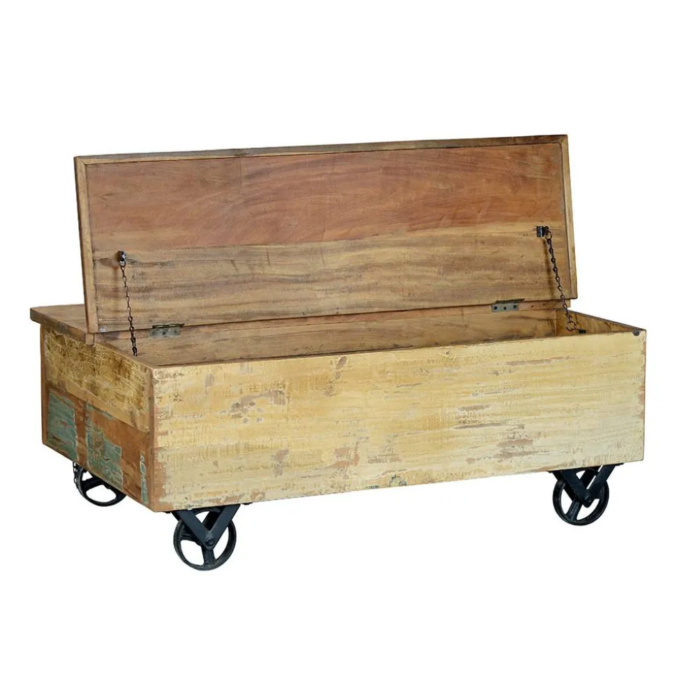 Shabby Chic Couchtisch mit Industry Flair - Vatrima