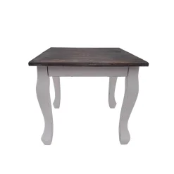 Shabby Chic Couchtisch Pascan in Weiß Grau